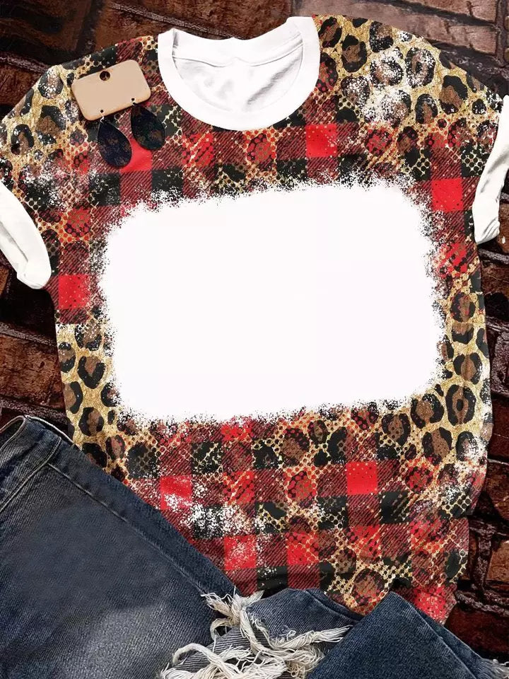Red Buffalo Plaid/Leopard Sub Shirt
