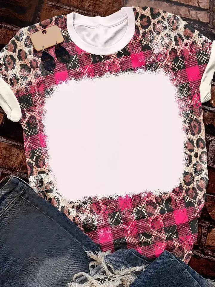 Pink Buffalo Plaid/Leopard Sub Shirt